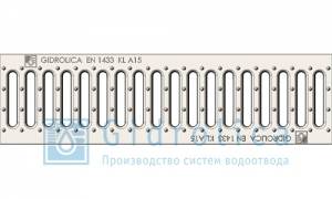 Решётка водоприёмная Gidrolica®Standart РВ-10.13,6.50 штампованная стальная оцинкованная, кл. А15
