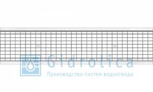 Решётка водоприёмная Gidrolica®Standart РВ-20.24.100 ячеистая стальная оцинкованная, кл. В125