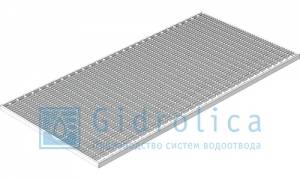 Решётка стальная Gidrolica® Step Pro 490×990 (ячейка)