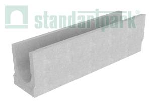 Лоток водоотводный бетонный BetoMax DN200 без усиливающих насадок и решеток