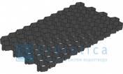 Решётка газонная Gidrolica® Eco Standart РГ-70.40.3,2 пластиковая чёрная