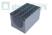 Комплект: Лоток водоотводный бетонный BetoMax DN500 с чугунной решеткой кл. E