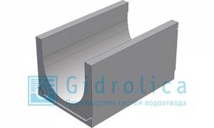 BGU-XL Универсальный лоток бетонный DN500, №. 36-40, с уклоном 0,5 %